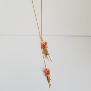Gold Vermeil Coral Lariat